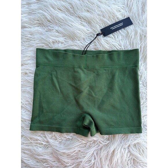 Civil Regime x No Tomorrow Ribbed Shorts Green Size XL - Picture 6 of 8